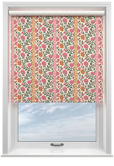 Petal & Block Latika Stripe, Sunset - Roller Blind